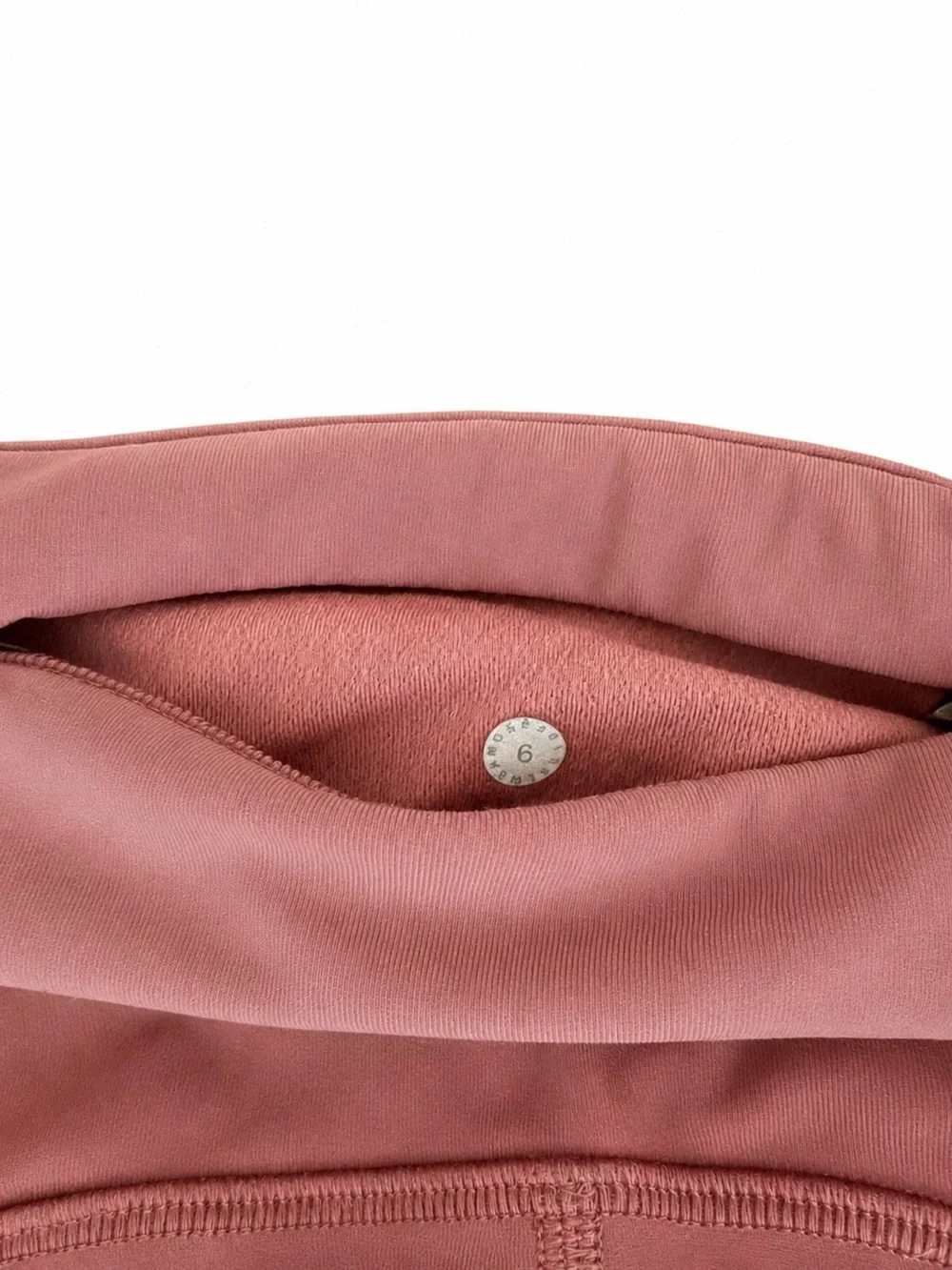 Lululemon Dusty Rose Cropped Leggings Pants Size 6